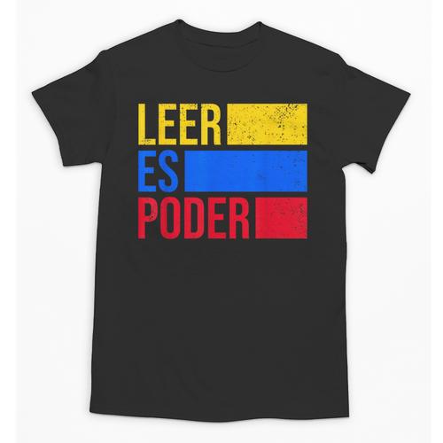 Leer Es Poder Colombian Spanish Teacher Maestra Colombia Unisex T-Shirt - teacherstshirts.com
