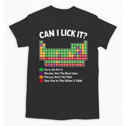Can I Lick It Periodic Table Shirt Science Chemistry Teacher Unisex T-Shirt - teacherstshirts.com AU