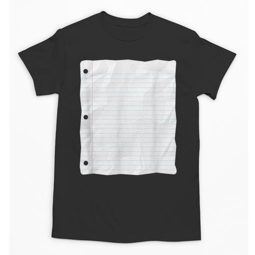 Lined Paper Notebook Halloween Costume For Students Teachers For Men Women Kids Unisex T-Shirt - teacherstshirts.com
