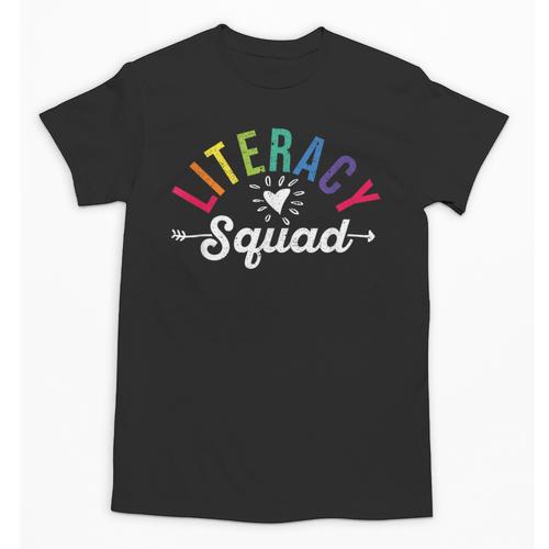 Literacy Squad Reading Teacher Interventionist Specialist Unisex T-Shirt - teacherstshirts.com AU