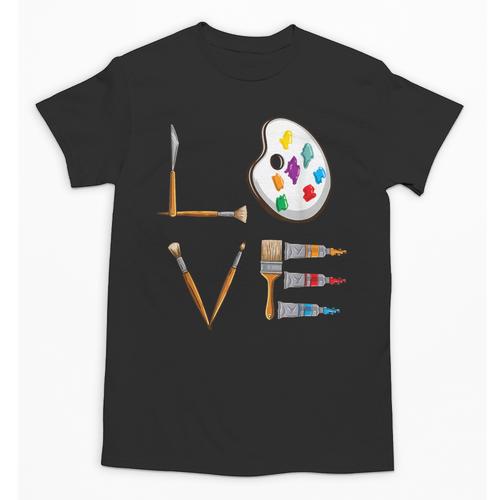 Love Art For Artist Art Teacher Unisex T-Shirt - teacherstshirts.com UK