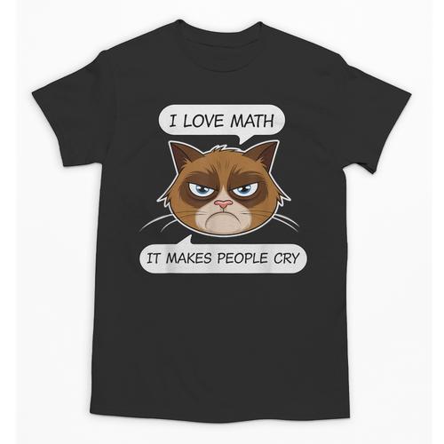 I Love Math It Makes People Cry Math Teacher Unisex T-Shirt - teacherstshirts.com DE