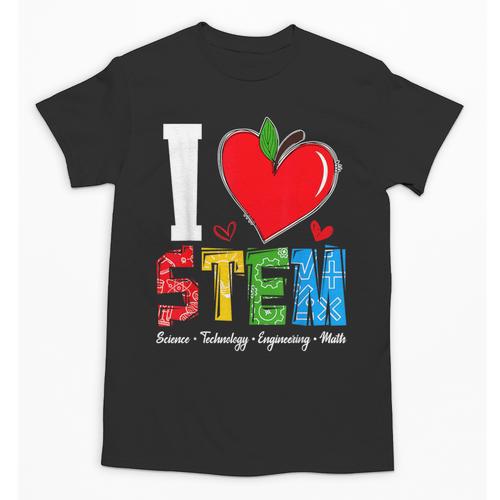 I Love STEM Student Teacher 1st Day Of School Back To School Unisex T-Shirt - teacherstshirts.com UK
