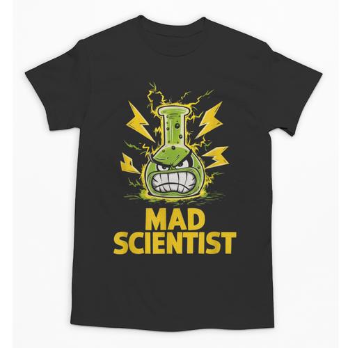 Mad Scientist Kids Youth Adult Science Teacher Chemistry Unisex T-Shirt - teacherstshirts.com UK