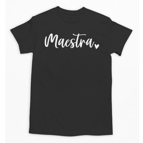 Maestra Cute Bilingual Spanish Teacher Unisex T-Shirt - teacherstshirts.com AU