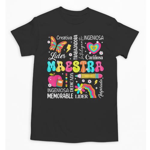 Maestra Spanish Teacher Back To School Maestra De Espanol Unisex T-Shirt - teacherstshirts.com DE