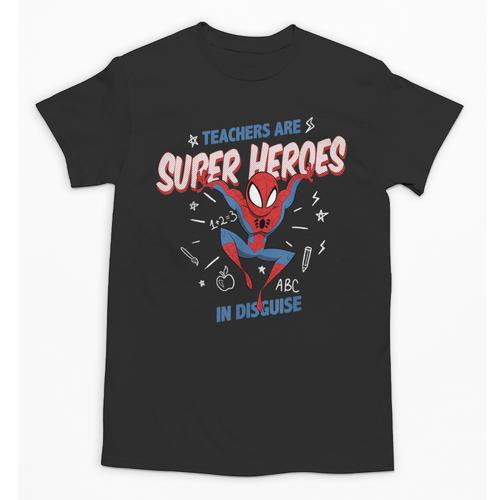 Marvel Spider-Man Teachers Are Super Heroes Unisex T-Shirt - teacherstshirts.com UK