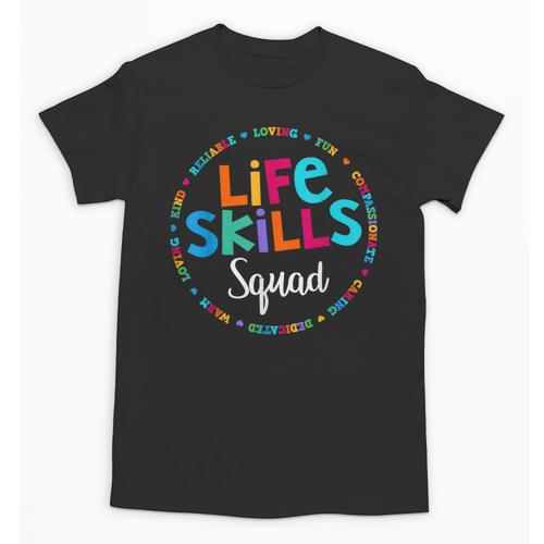 Matching Life Skills Squad Teacher Special Ed SPED Team Crew Unisex T-Shirt - teacherstshirts.com UK