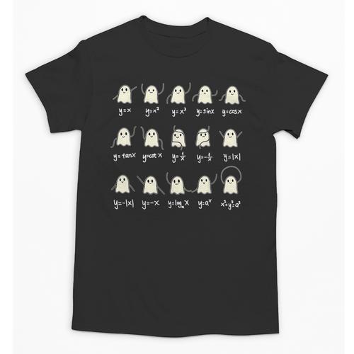 Math Dance Ghost Halloween Spooky Cute Ghost Math Teacher Unisex T-Shirt - teacherstshirts.com CA