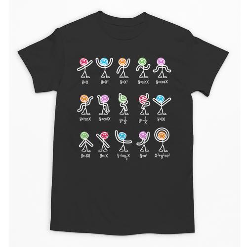 Math Equation Figures Algebra Dance Nerdy Teacher Joke For Men Women Girls Kids Unisex T-Shirt - teacherstshirts.com DE