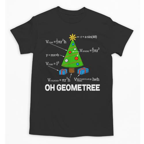Math Geometry Christmas Tree Geometree Teacher Unisex T-Shirt - teacherstshirts.com DE