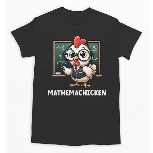 Math Teacher Chicken Mathemachicken Pun Unisex T-Shirt - teacherstshirts.com