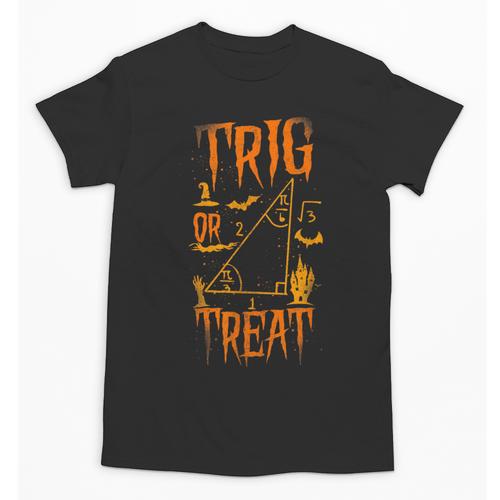 Math Teacher Nerd Student Halloween Trig Or Treat Unisex T-Shirt - teacherstshirts.com