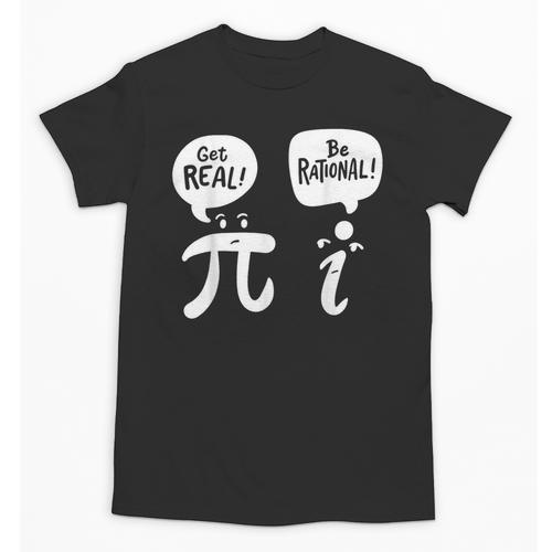 Math Teacher Math Student Be Real Get Rational Unisex T-Shirt - teacherstshirts.com