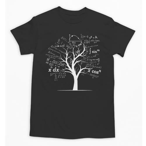Mathematics Equation Mathematician Stuff Men Women AP Calculus Algebra Tree Math Teacher Nerd Geek Adults Kids Classic Fit Crew Neck Short Sleeve Small Unisex T-Shirt - teacherstshirts.com UK