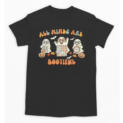 All Minds Are Bootiful Special Education Teacher Halloween Unisex T-Shirt - teacherstshirts.com AU