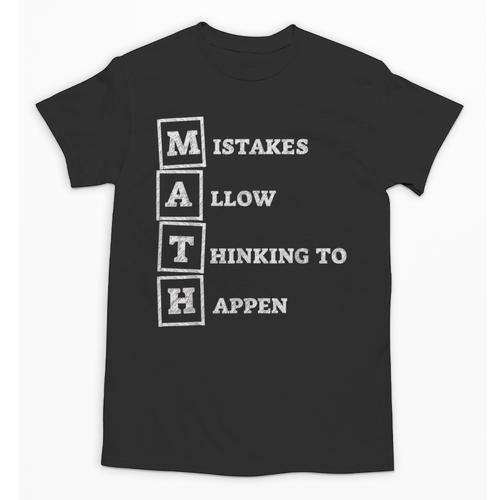 Mistakes Allow Thinking To Happen School Math Teacher Unisex T-Shirt - teacherstshirts.com DE