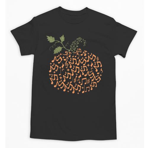 Music Notes Pumpkin Fall Music Teacher Autumn Halloween Unisex T-Shirt - teacherstshirts.com CA