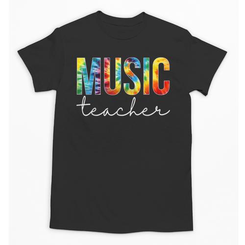 Music Teacher Tie Dye Appreciation Day Hello Back To School Men Women Unisex T-Shirt - teacherstshirts.com