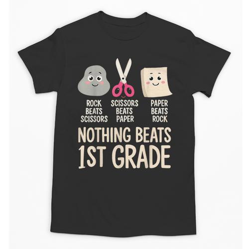 Nothing Beats 1st Grade Back To School Kids Teachers Unisex T-Shirt - teacherstshirts.com UK