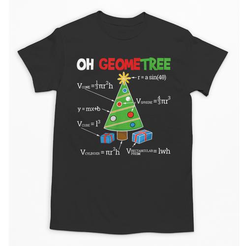 Oh Geometree Christmas Tree Geometry Math Teacher Unisex T-Shirt - teacherstshirts.com DE