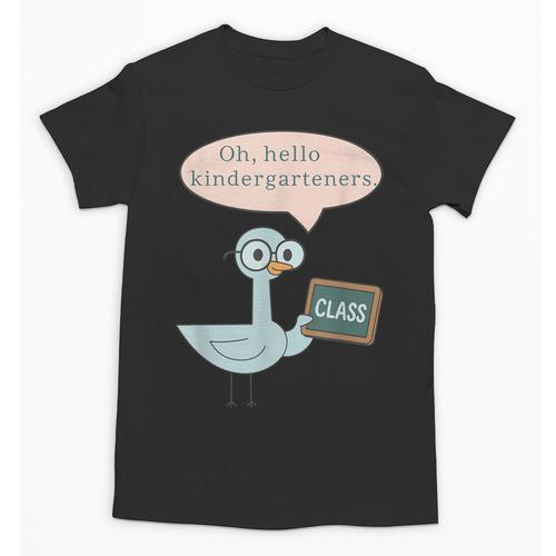 Oh Hello Kindergarteners Shirt Cute Pigeon Teacher Tee Unisex T-Shirt - teacherstshirts.com DE