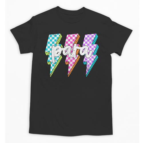 Para Squad Paraprofessional Teacher Lightning Bolt Unisex T-Shirt - teacherstshirts.com