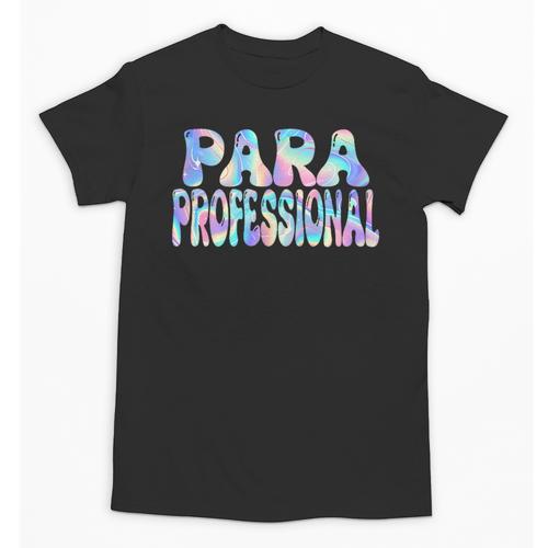 Paraprofessional Groovy Back To School Cute Teachers Women Unisex T-Shirt - teacherstshirts.com DE