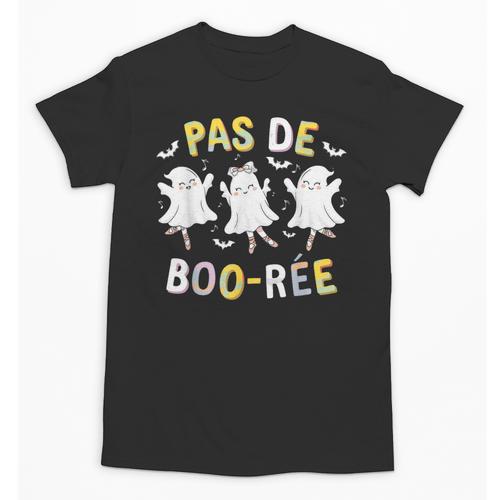 Pas De BOO-Rée Ghost Ballet Dancer Halloween Dance Teacher Unisex T-Shirt - teacherstshirts.com UK