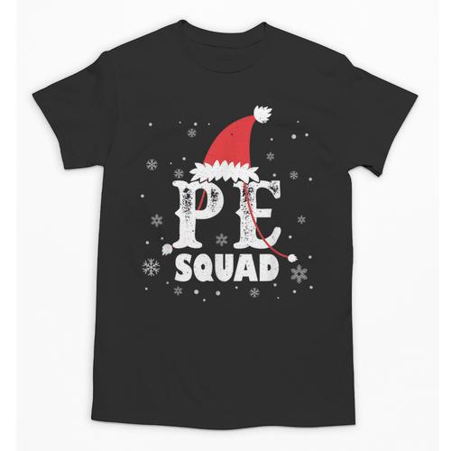 PE Squad Christmas PE Teacher Matching Xmas Unisex T-Shirt - teacherstshirts.com