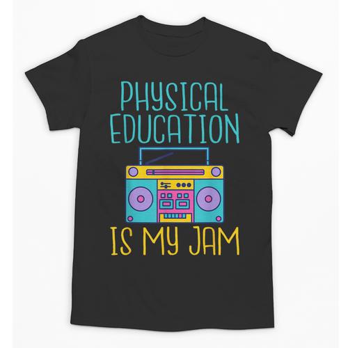 Physical Education Is My Jam PE Teacher Unisex T-Shirt - teacherstshirts.com DE