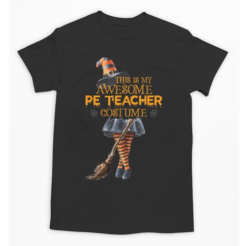 Physical Education Teacher Halloween Costume Witchy Teacher For Men Women Unisex T-Shirt - teacherstshirts.com