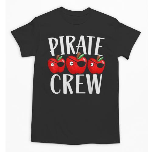 Pirate Crew Pirate Teacher Team Squad Talk Like A Pirate Day For Men Women Kids Unisex T-Shirt - teacherstshirts.com CA
