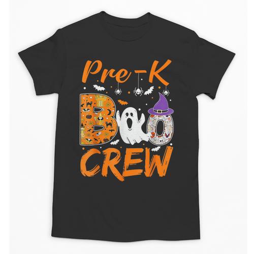 Pre K Boo Crew Teacher Student Halloween Pre Kindergarten Unisex T-Shirt - teacherstshirts.com AU
