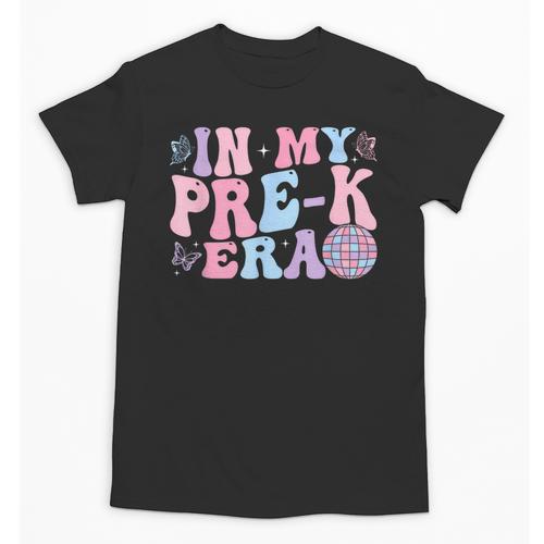 In My Pre K Era Groovy Back To School First Day Teacher Kids Unisex T-Shirt - teacherstshirts.com UK