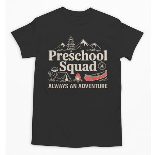 Pre-K Squad Adventure Camping Preschool Teacher Boy Girl Kid Unisex T-Shirt - teacherstshirts.com AU