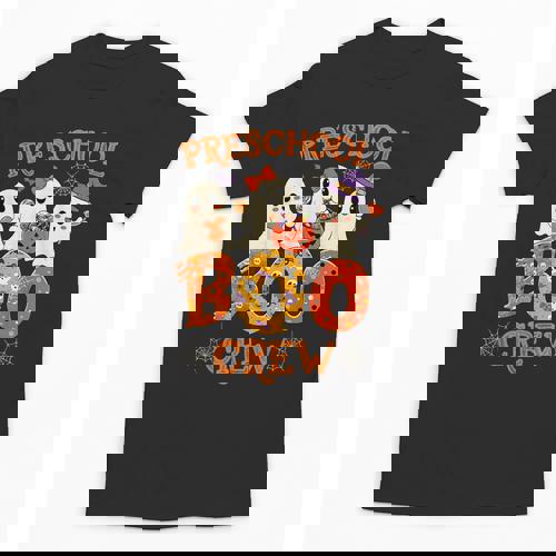 Preschool Boo Crew Halloween Costume For Teacher Kids Unisex T-Shirt - teacherstshirts.com