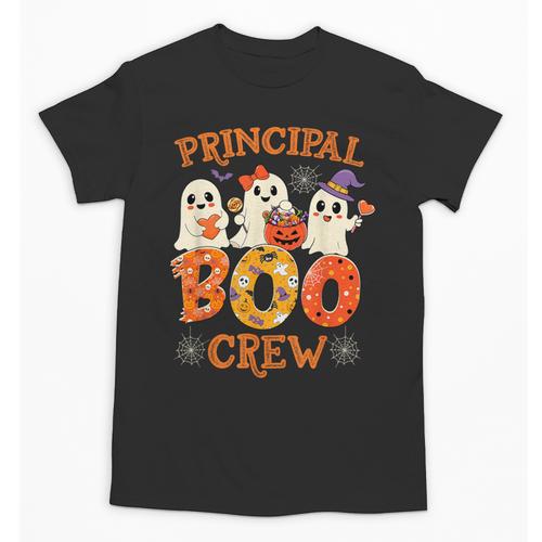 Principal Teacher Boo Crew Halloween Spooky Costume Unisex T-Shirt - teacherstshirts.com DE