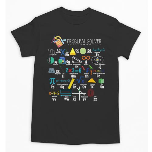 Problem Solver Math Alphabet ABC Teacher Students Unisex T-Shirt - teacherstshirts.com AU