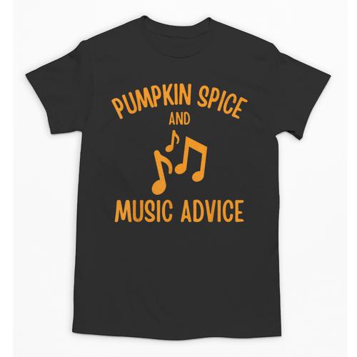 Pumpkin Spice And Music Advice Music Teacher Halloween Unisex T-Shirt - teacherstshirts.com AU