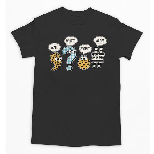 Punctuation English Grammar Teacher Back To School Unisex T-Shirt - teacherstshirts.com UK