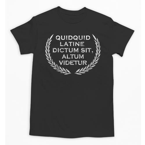 Quidquid Latine Dictum Sit Altum Videtur Teacher Unisex T-Shirt - teacherstshirts.com