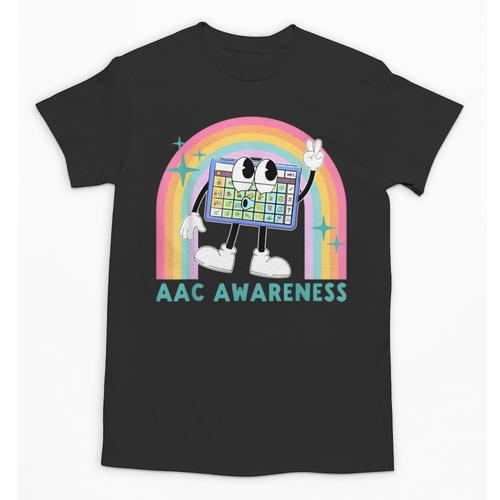 Rainbow AAC Awareness Month SPED Teacher SLP Communication Unisex T-Shirt - teacherstshirts.com