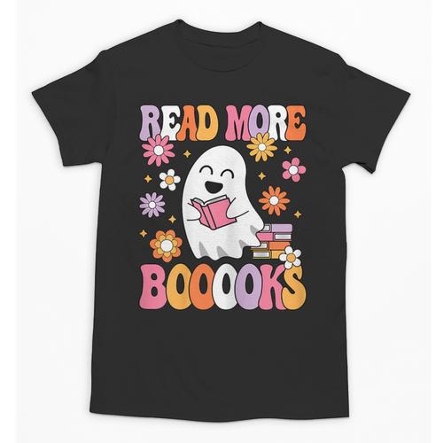 Read More Books Groovy Halloween Teacher Women Unisex T-Shirt - teacherstshirts.com DE