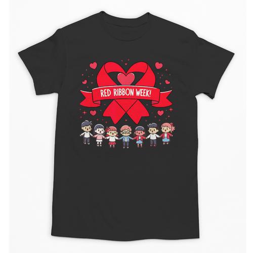 Red Ribbon Week Awareness For Students And Teachers Men Women Girls Kids Unisex T-Shirt - teacherstshirts.com DE