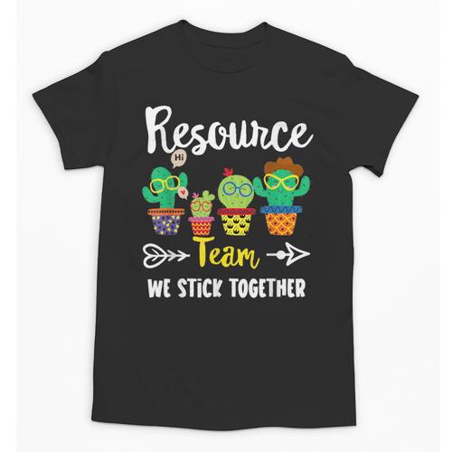 Resource Team Cactus Crew Resource Teacher Squad Unisex T-Shirt - teacherstshirts.com UK