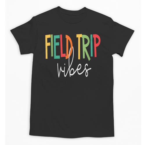 Retro Field Trip Vibes Vintage Field Trip Vibes Teacher Kids Unisex T-Shirt - teacherstshirts.com CA