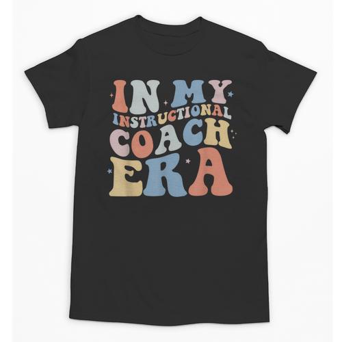 Retro Groovy In My Instructional Coach Era Teacher Unisex T-Shirt - teacherstshirts.com