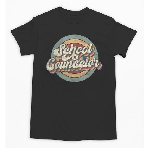 Retro School Counselor Back To School Teacher Squad Crew Unisex T-Shirt - teacherstshirts.com
