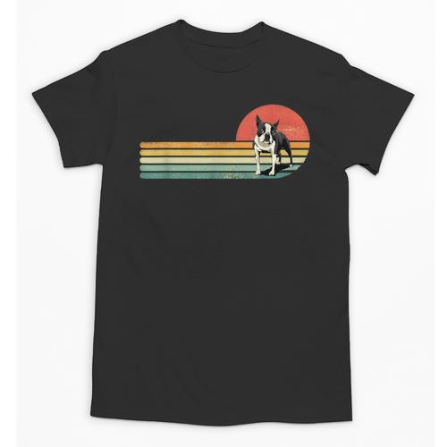 Retro Vintage Boston Terrier Dog Lover Boston Terrier Mom Unisex T-Shirt - Bostonterriersmerch.com